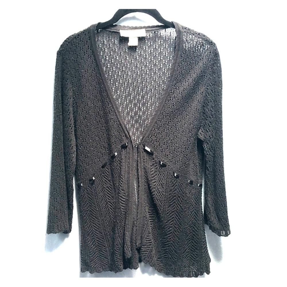 KIKIT Maurice Sasson Black Knit‎ Cardigan